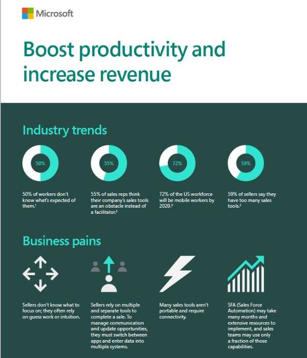 Boost productivity and increase revenue With Dynamics 365