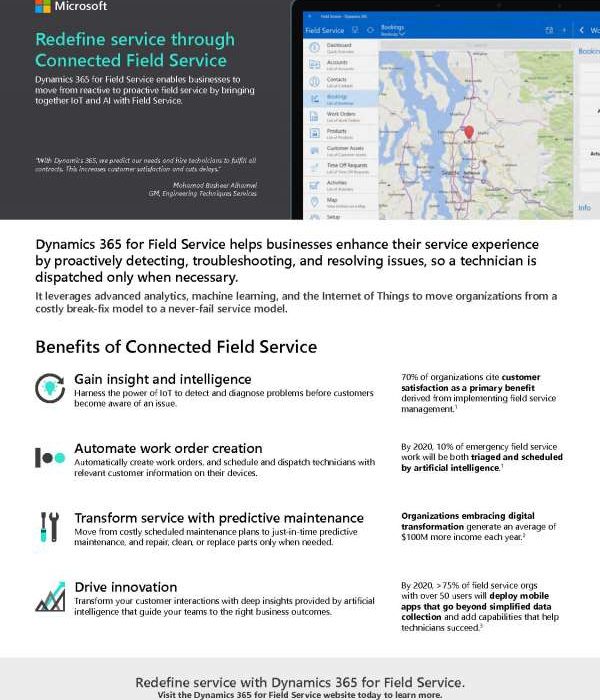 Redefine service through Connected Field Service