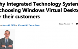 Why Integrated Technology Systems is choosing Windows Virtual Desktop for their customers