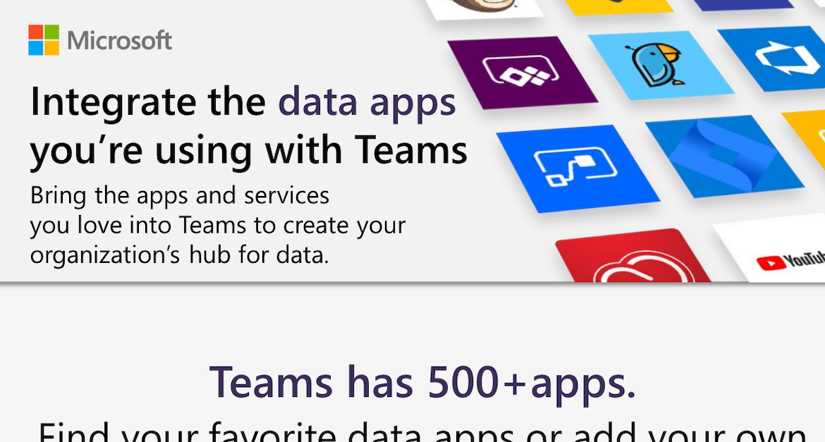 Integrate data apps with Teams