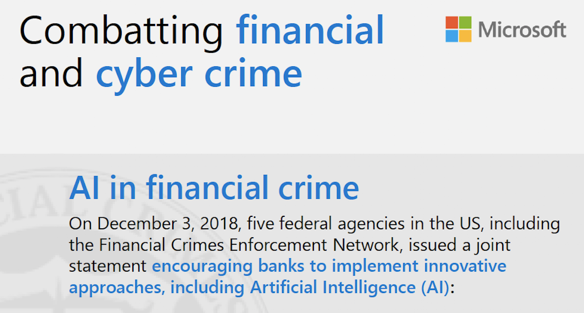 Combatting financial crime infographic
