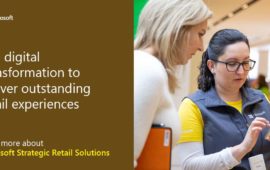 Use digital transformation to deliver outstanding retail experiences. Learn more about Microsoft Strategic Retail Solutions.