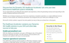 Microsoft Dynamics 365 Healthcare Accelerator: Unlocking rapid progress with unified data